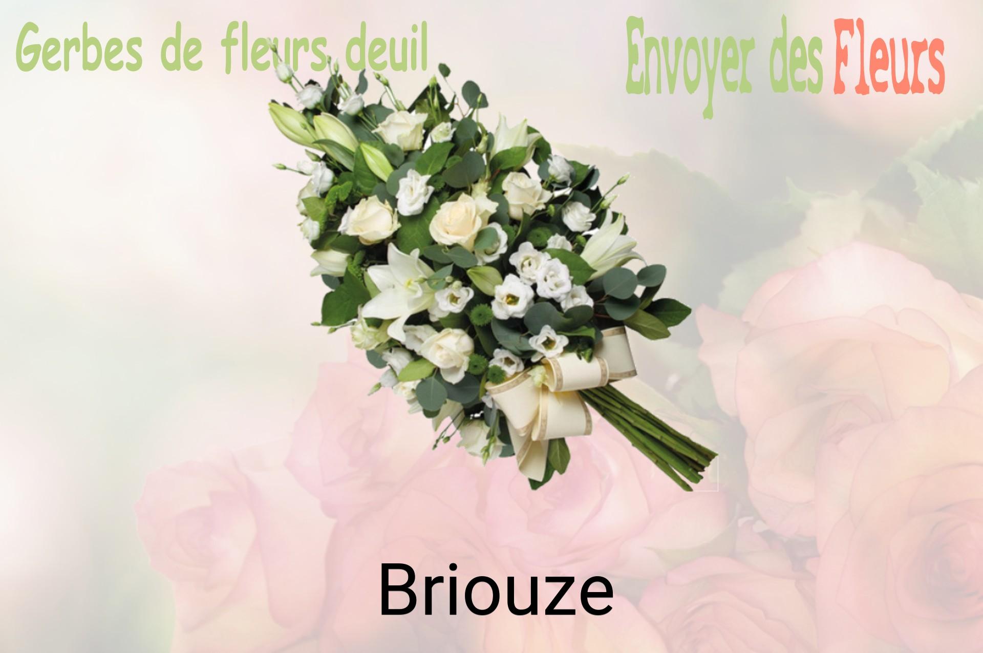 Gerbe de fleurs de deuil livrée à Briouze
